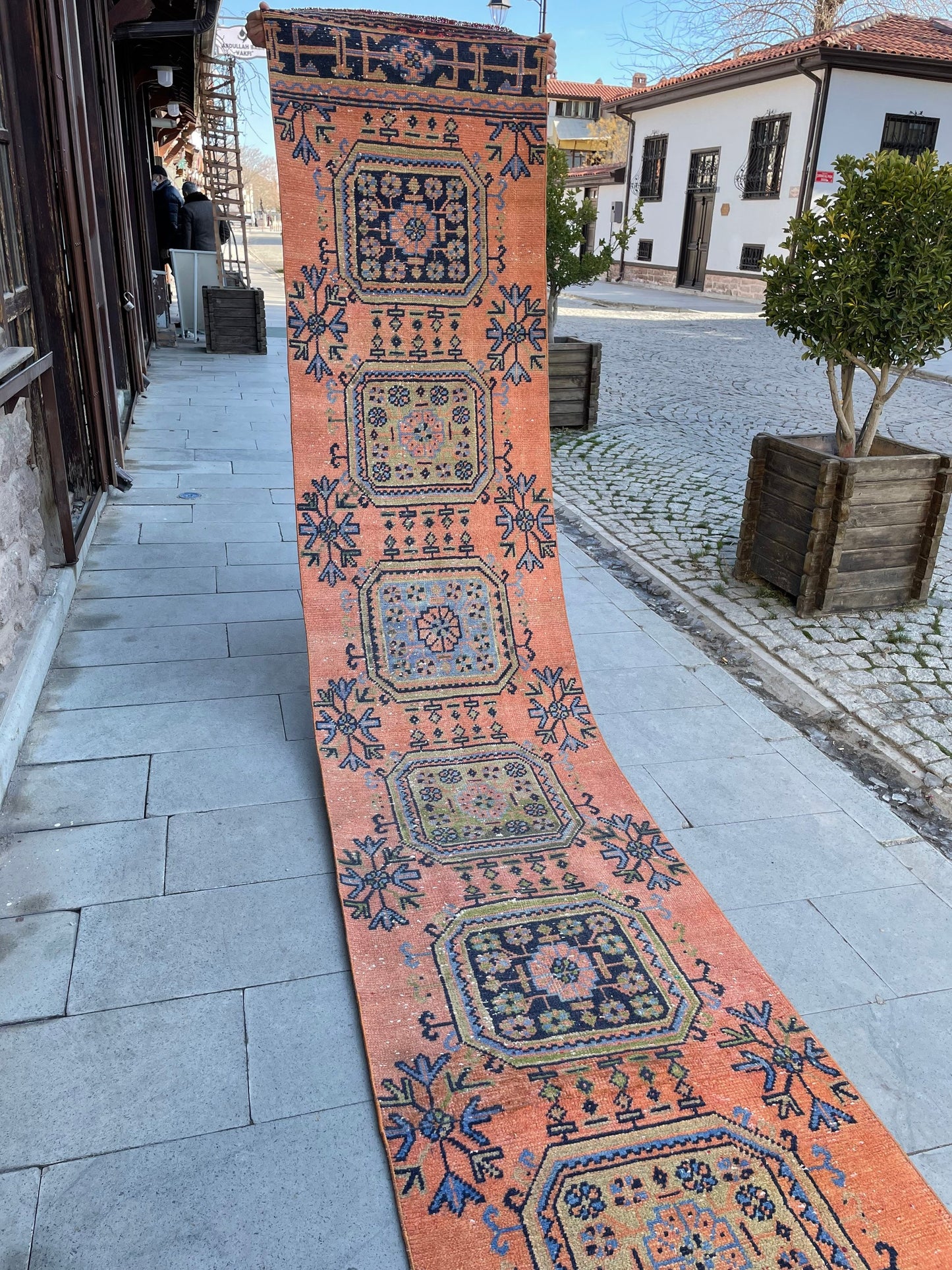 XL Long Handmade Runner Rug 2.6 x 19.7 Long TURKISH Runner Rug Vintage Runner Rug Oriental Runner Rug Staircase Runner Hand Knotted Runner