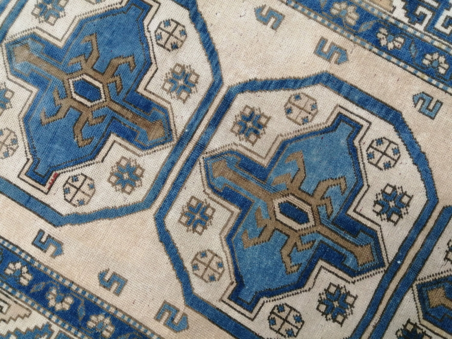 OUSHAK RUG 4.6 x 8.7 Vintage  Rug Vintage Runner Rug Wool Oushak Rug Hand Made Rugs Vintage Turkish Rug