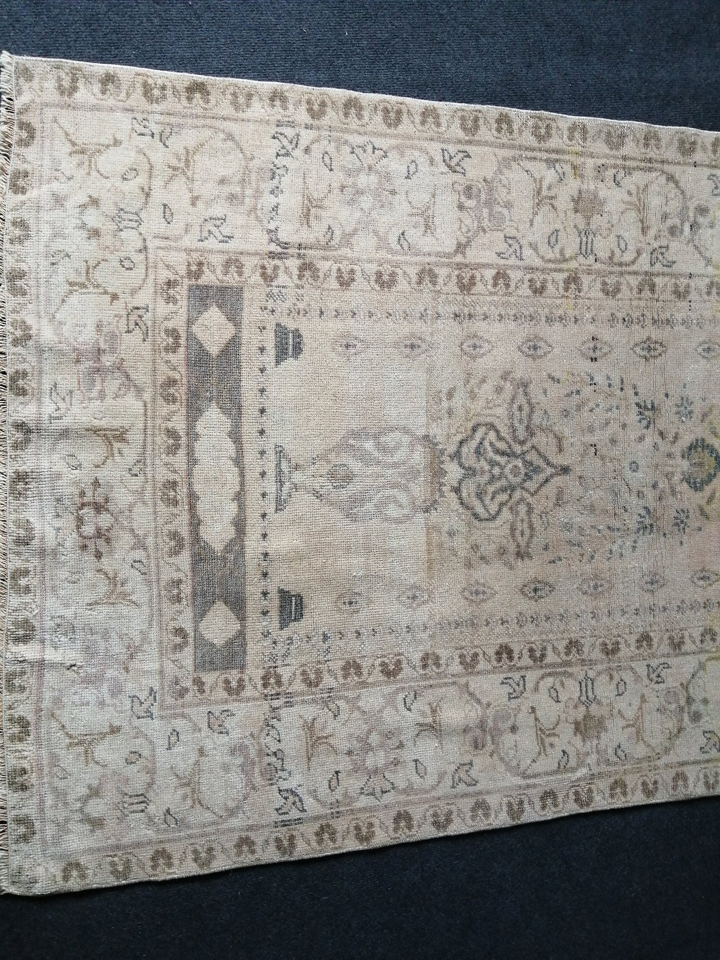 3.5 x 6 Rugs, Hand Made Rug, Oushak Rug, Rustic Rug, Bohemian Rug,  Turkish Rug, Farmhouse Rug, Vintage Rug, Wool rug Muted Oriental Rug