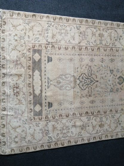 3.5 x 6 Rugs, Hand Made Rug, Oushak Rug, Rustic Rug, Bohemian Rug,  Turkish Rug, Farmhouse Rug, Vintage Rug, Wool rug Muted Oriental Rug