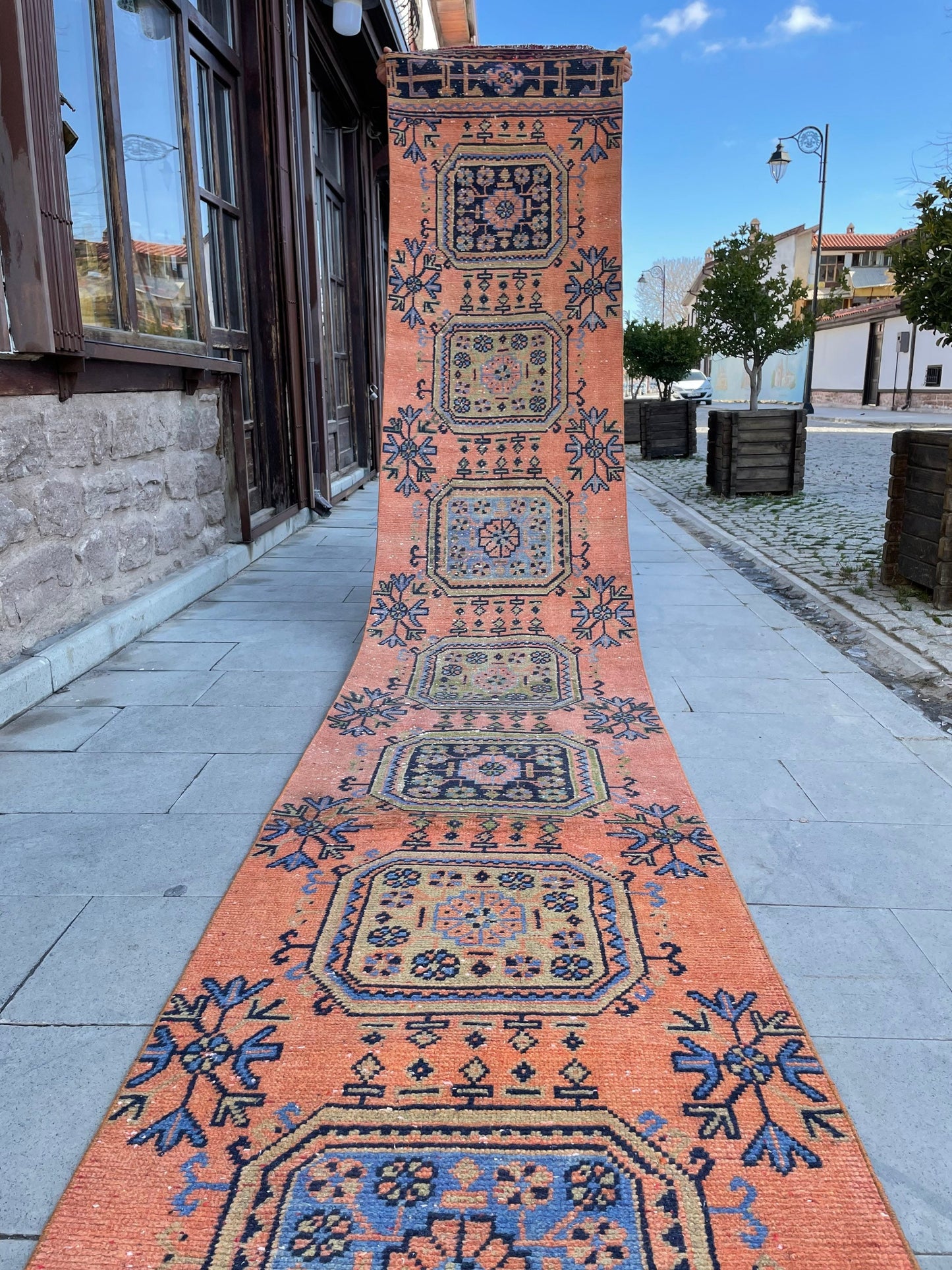 XL Long Handmade Runner Rug 2.6 x 19.7 Long TURKISH Runner Rug Vintage Runner Rug Oriental Runner Rug Staircase Runner Hand Knotted Runner