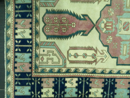 OUSHAK RUG Vintage 6.7 x 4.4 Oriental Rug High Pile Rug TURKISH Oushak Rug Vintage Wool Oushak Rug Hand Made Rugs Vintage Turkish Rug