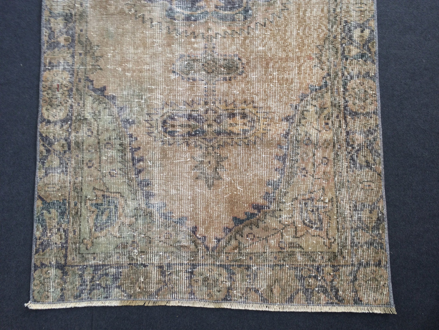 Vintage  Rug Turkish  Rug, Bohemian Rug, Oushak Rug, Living Room Rug, Oushak  Rugs, Hand Made Rug,  Earth Tones  Rug, eclectic rug,