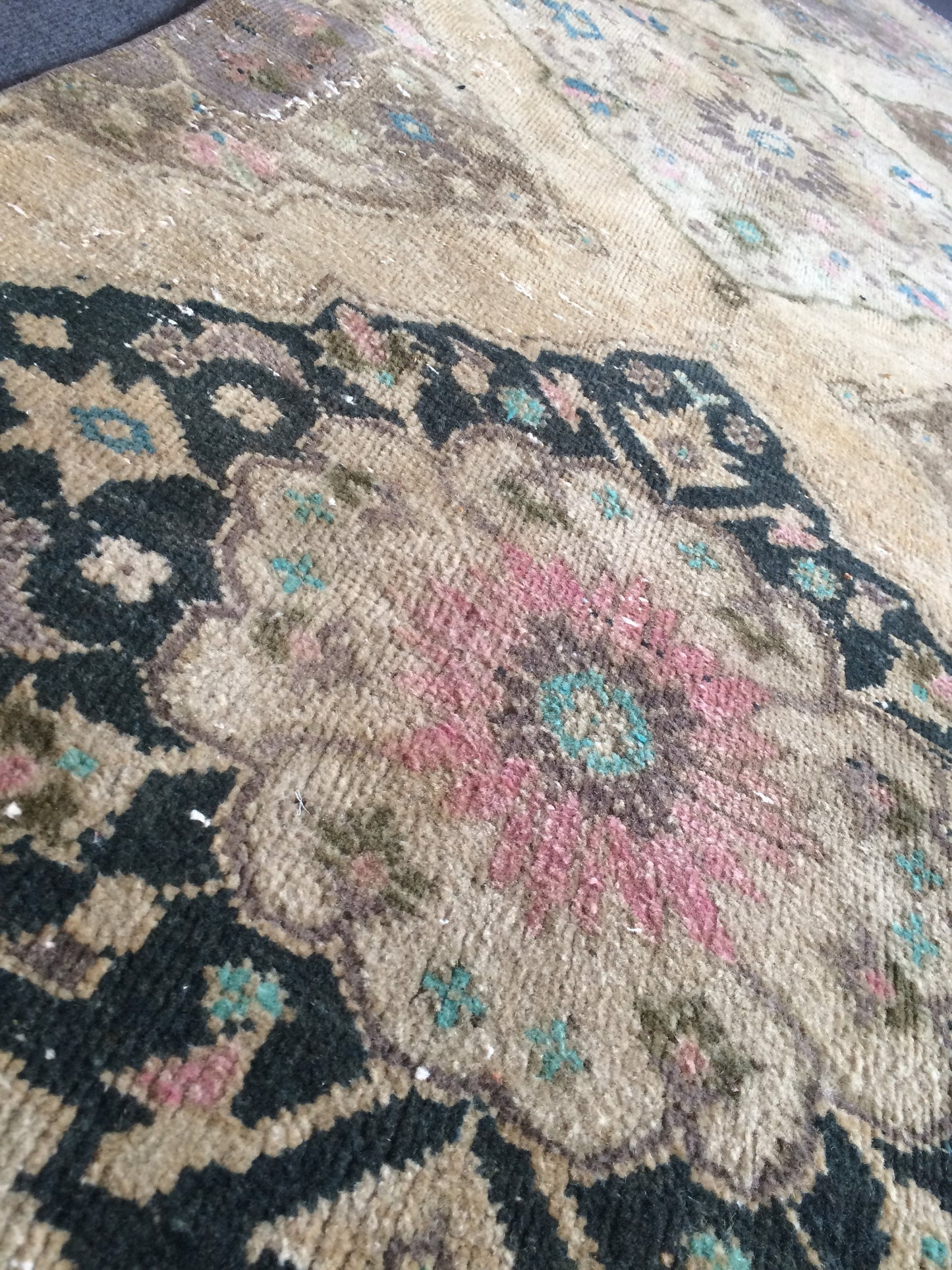 Oushak Runner Rug Turkish Runner Rug Vintage Runner Rug Hallway Runner Rug Kitchen Runner Rug Wool Runner Rug Wool Oushak Rug