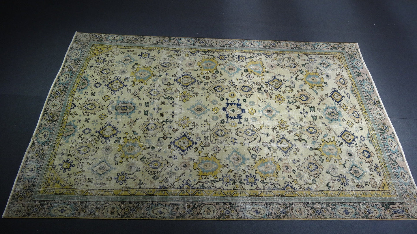 Green Turkish  Rug,Oushak Rug,Turkish Rug