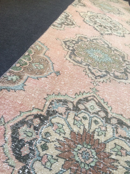 11.3 X 2.7 Oushak Runner Rug  Vintage Runner Rug Turkish Runner Rug Hallway Runner Rug Kitchen Runner Rug Wool Runner Rug Wool Oushak Rug