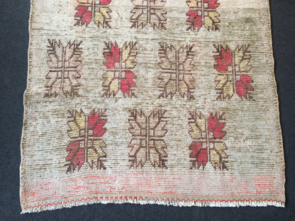 Vintage living room rug , wool pile RUG, Pastel Oushak rug , Turkish Oushak Rug, Vintage Runner Rug, Vintage Oushak Rug, Wool Rug, Bohemian