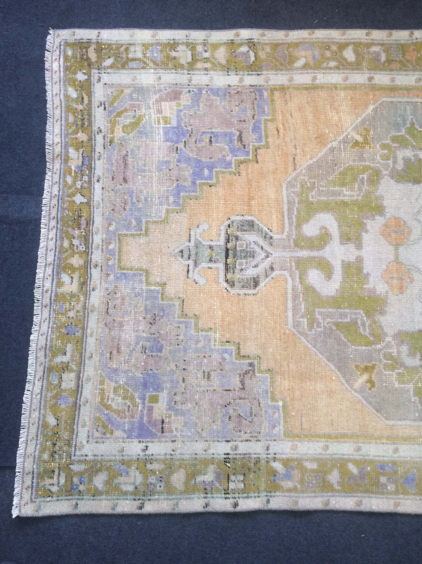 OUSHAK RUG TURKISH Oushak Rug Vintage Oushak Runner Rug Vintage Runner Rug Wool Oushak Rug Hand Made Rugs Vintage Turkish Rug