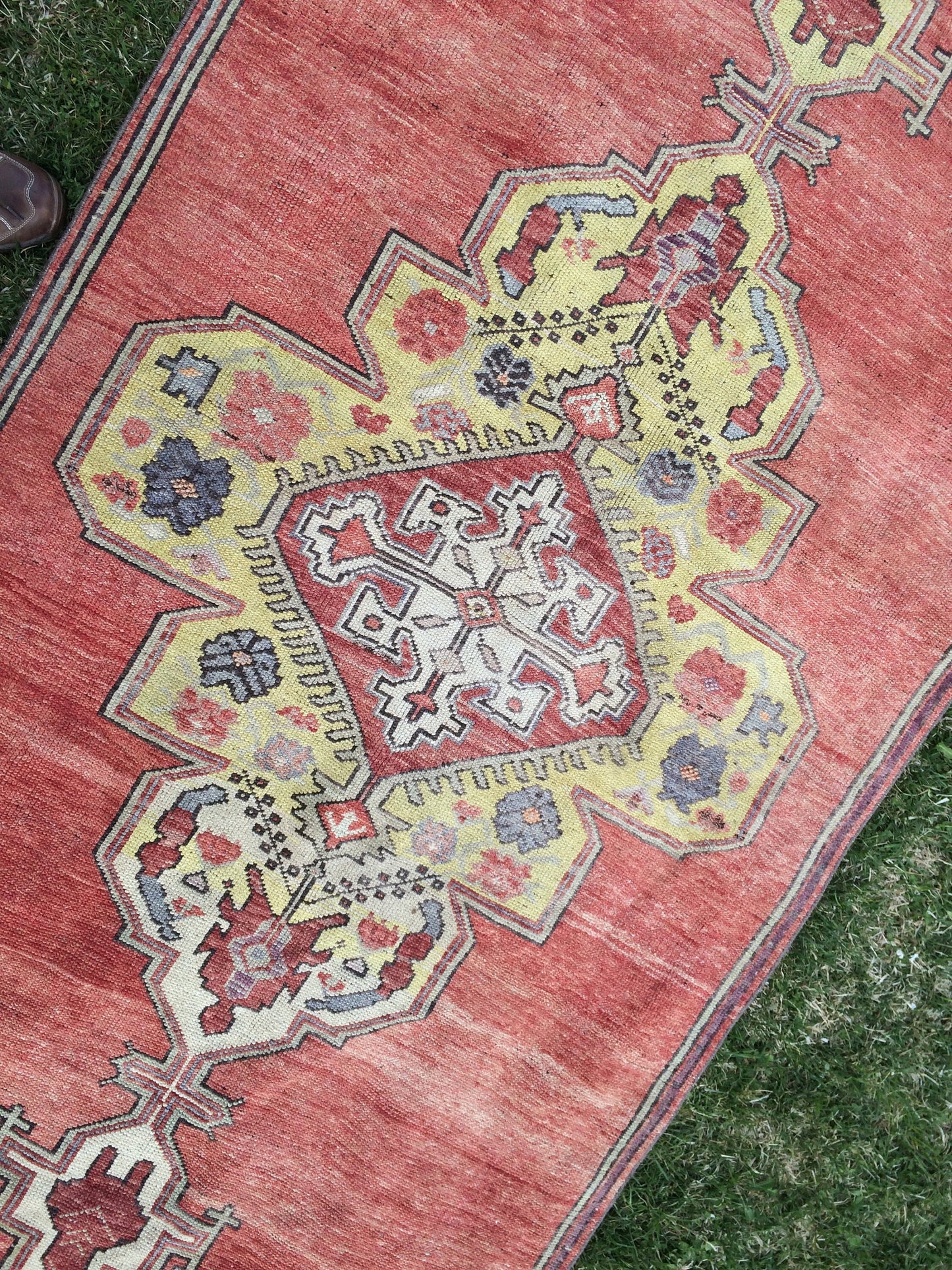 VINTAGE RUNNER Rug, 4x12 Oushak Runner Rug, Rustic Rug, Rugs Runner, Turkish Rug Runner, Farmhouse Rug, Vintage Rug