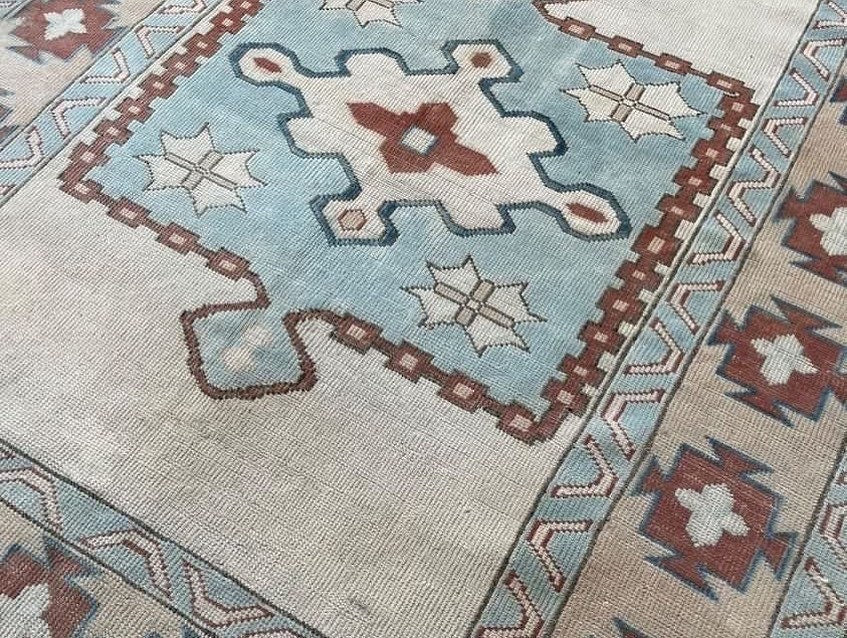 5 x 6 Large turkish oushak rug - living room rug, handmade rug