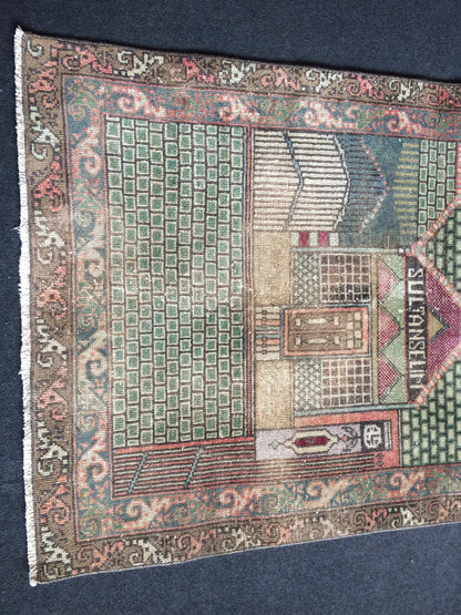 Rugs, Tapestry  Rug, Konya Mevlana Rug, Rumi  Rug, Bohemian Rug, Rug Runner, Turkish Rug, Farmhouse Rug, Vintage Rug, Wool rug