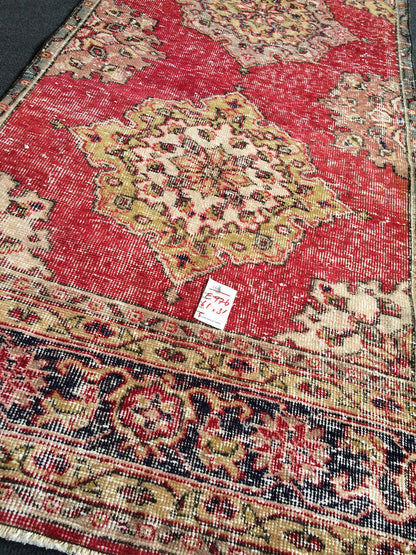 Vintage Mini Rug Small Area Rug Turkish Rug Oushak Rug Hand Made Rug Vintage Rug