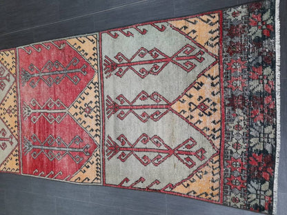 Oushak Runner Rug 3x11 Turkish Runner Rug Vintage Runner Rug Hallway Runner Rug Kitchen Runner Rug Wool Runner Rug Wool Oushak Rug Nomad Rug