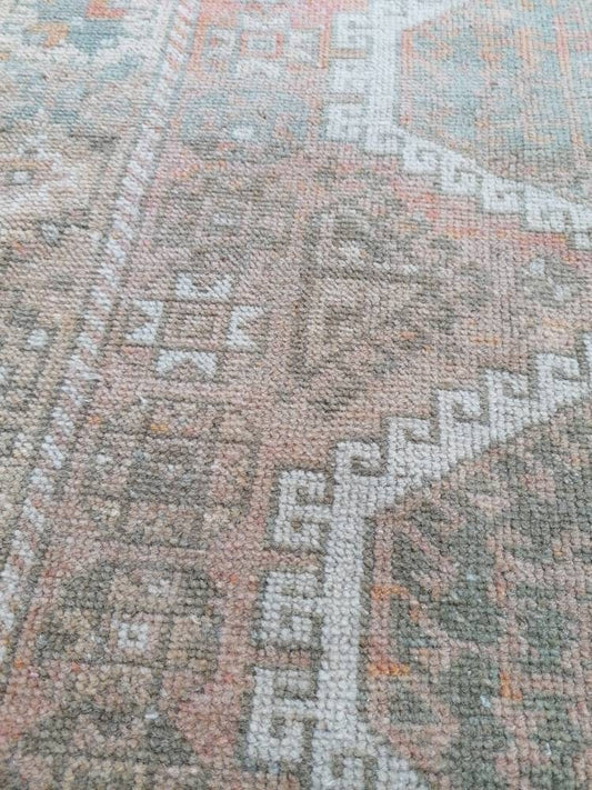 4.2 x 8.3 oushak wool runner rug, vintage turkish runner, hallway handmade