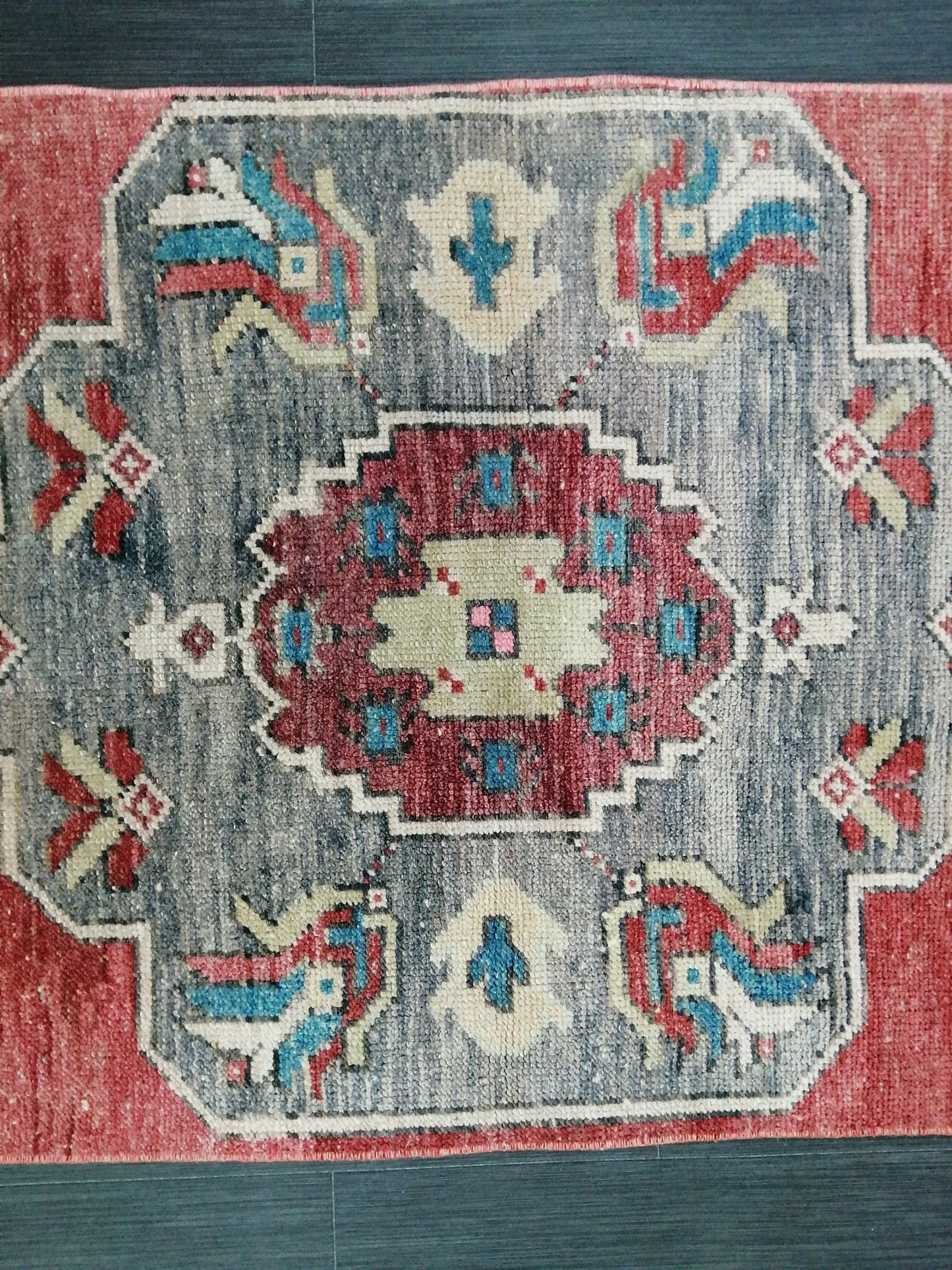 11.8 x 2.5 Oushak Runner Rug Turkish Runner Rug Vintage Runner Rug Hallway Runner Rug Kitchen Runner Rug Wool Runner Rug Wool Oushak Rug