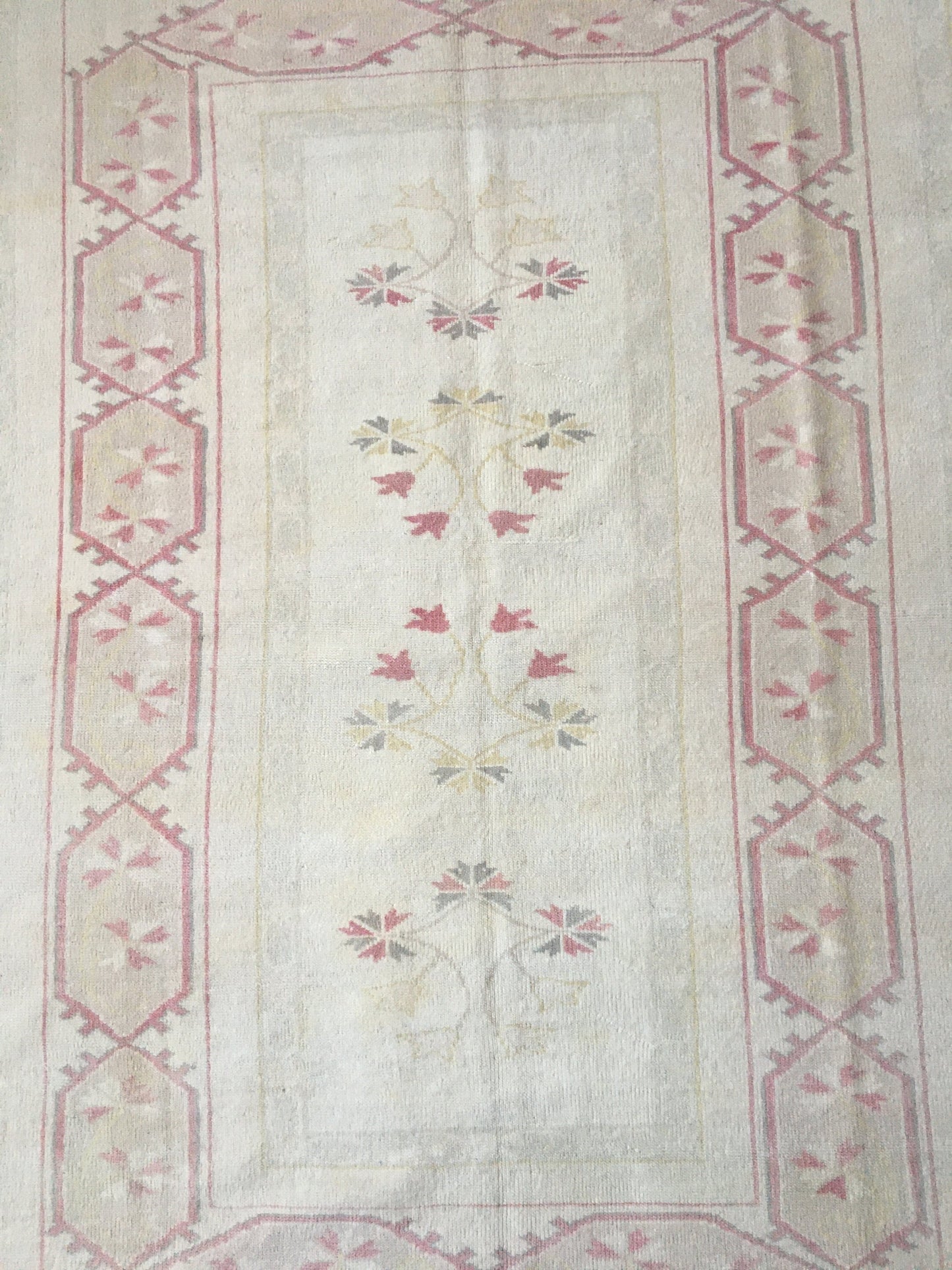5x7 feet  muted turkish rug, pastel bohemian rug, vintage oushak rug, wool etnique rug, kitchen rug, living room rug, lounge area floor rugs