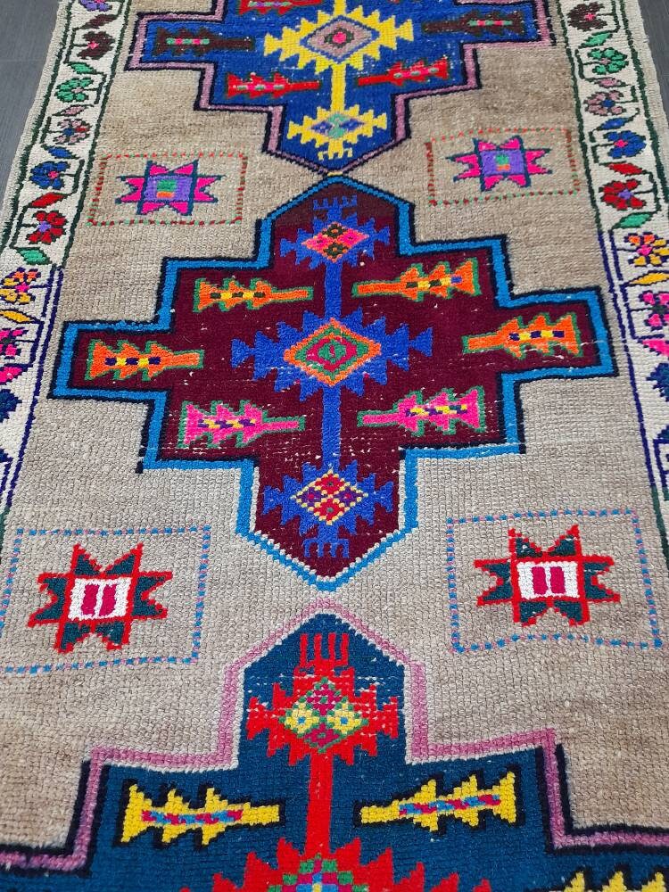 Turkish Runner 3x11 Oriental Runner Rug Rug Vintage Runner Rug Hallway Runner Rug Kitchen Runner Rug Wool Runner Persian Runner Rug Kurdish