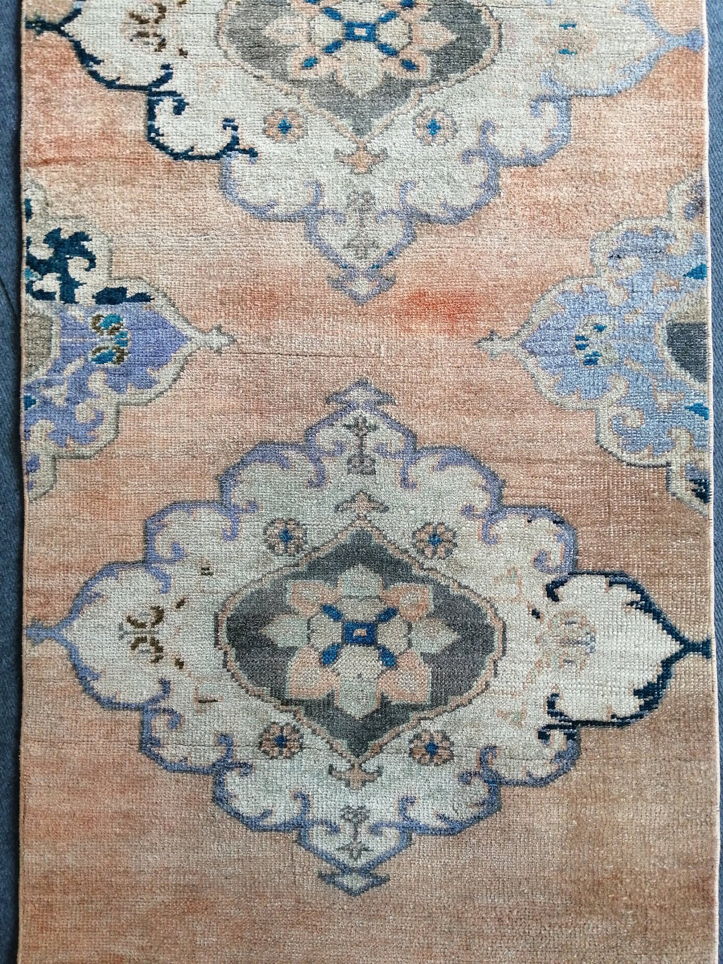 10 X 2.6 VINTAGE Oushak Runner Turkish Runner Rug Vintage Runner Rug Hallway Runner Rug Turkish Rug Runner Wool Runner Rug Wool Oushak Rug