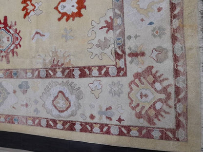 9 x 12 Muted Turkish RUG  TURKISH Oushak Rug Muted Oushak Rug Vintage Rug Wool Oushak 9x12 Rug Hand Made Rug Authentic Oushak Rug