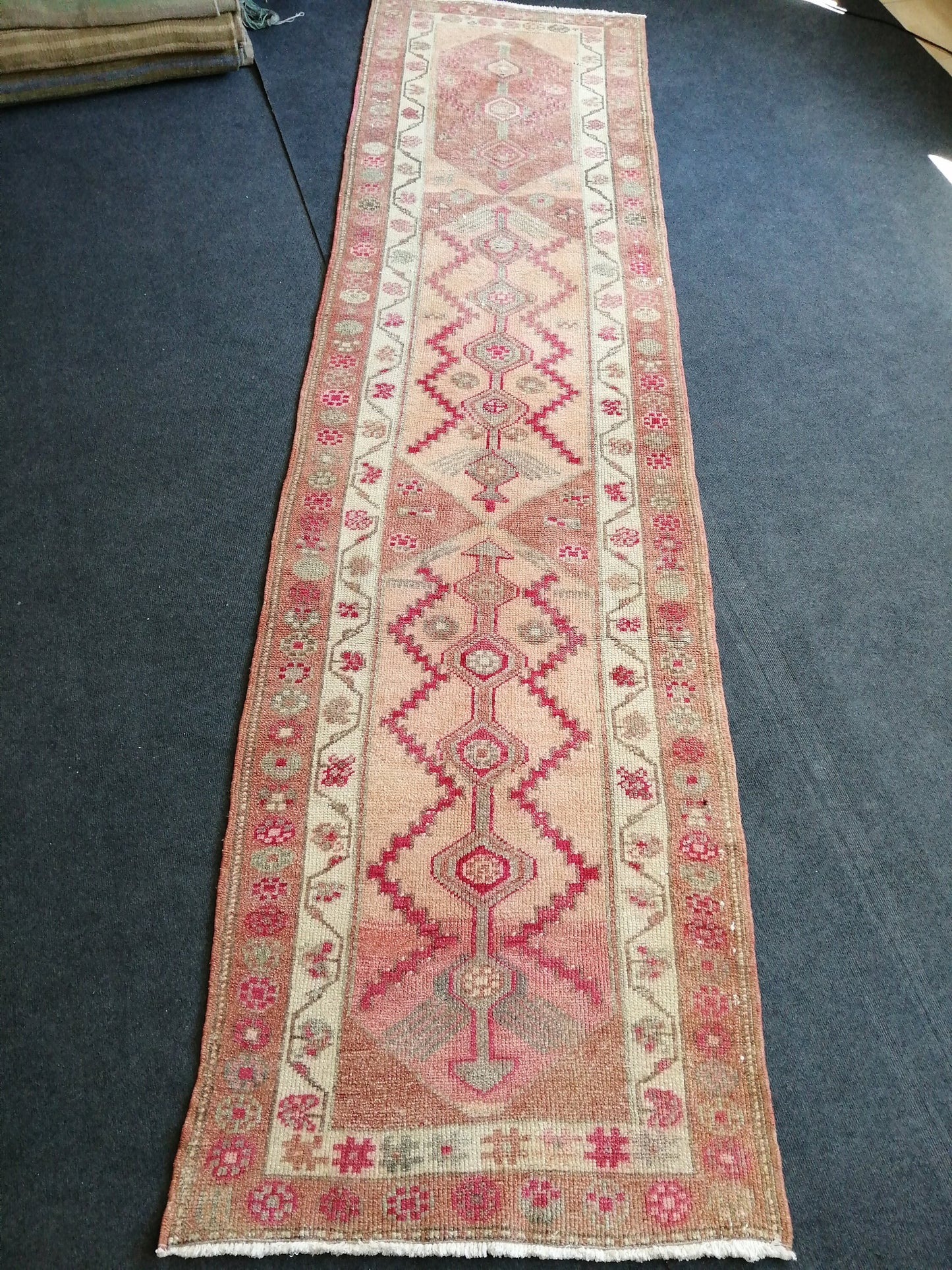 3x11 Turkish RUNNER Rug, Oushak Runner Rug, Oushak Rugs, Wool Oushak Muted Rugs, Runner Rug, Vintage Runner Rug, Hand Made Rug Runner