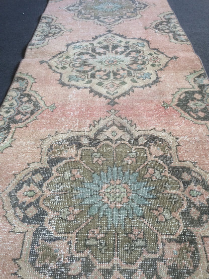11.3 X 2.7 Oushak Runner Rug  Vintage Runner Rug Turkish Runner Rug Hallway Runner Rug Kitchen Runner Rug Wool Runner Rug Wool Oushak Rug