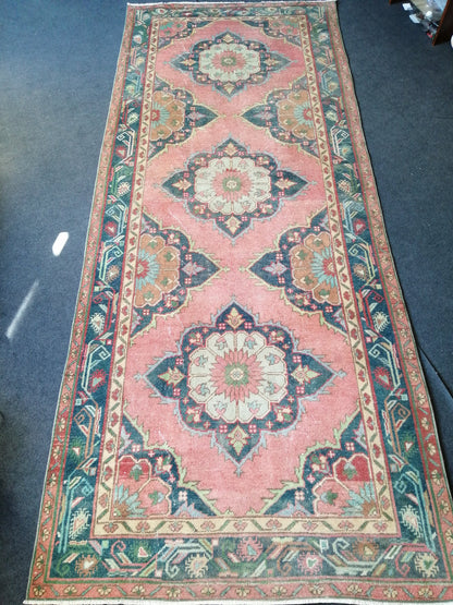 Handmade Runner Rug Turkish Runner 4.7 x 11.5 Rug Vintage Runner Rug Hallway Runner Rug Kitchen Runner Rug Wool Runner Rug Wool Oushak Rug