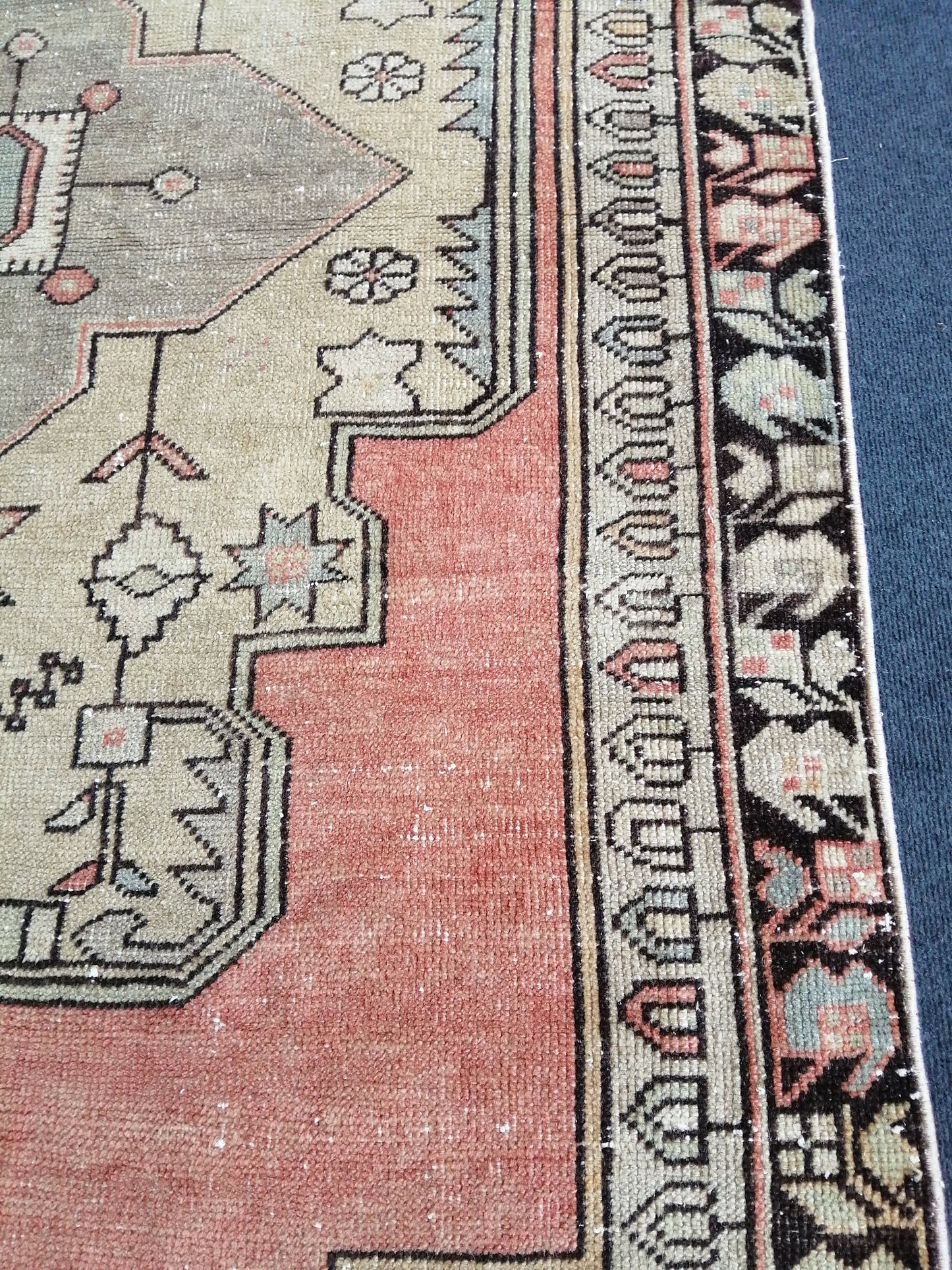 4.5 x 8 Vintage Rug TURKISH Wool Hand Knotted Rug