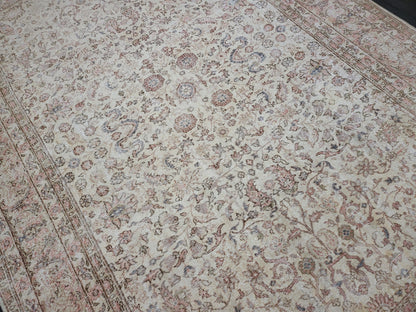 Large OUSHAK RUG, TURKISH Oushak 8.2 x 11.9 Rug, Distressed Rug, Vintage Persian Rug, Wool Oriental Rug, Handmade Rug, Vintage Muted Rug