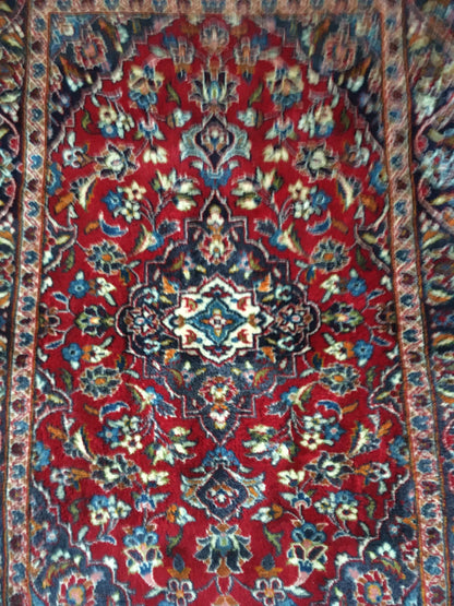 3x5 new turkish handmade rug, wool on wool blue soft vintage bedroom rug, living room floor medium rug, laundry area rug, kitchen middle rug