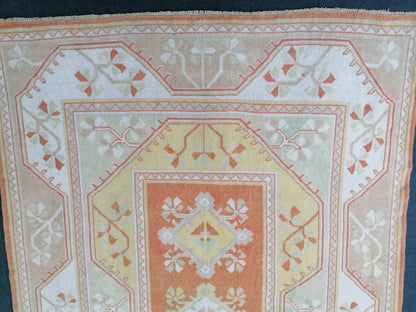 Turkish rug 9'x5' vintage turkish rug,  oushak vintage rug, kitchen rug, vintage anatolian rug,unique hand made bohemian rug