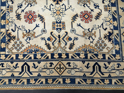 Oriental RUG 9 x 12 Oushak Rug  Blue Persian Rug Navy Vintage Rug 9x12 Oushak Rugs Antique Turkish Rug Muted  Quality Turkish room Rug