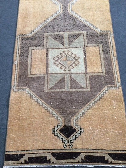 Vintage Runner Rug, Turkish Runner Rug. Vintage 3 x 13 Runner Rug, Hallway Runner Rug, Wholesale Runner Rug, Hand Knotted Runner Rug.