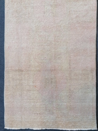 Turkish runner rug, vintage runner  11'7x2'7