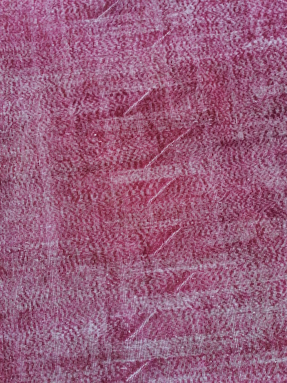 5.7 x 9 turkish rug, vintage pink rug, vintage oushak rug unique hand made rug kitchen rug