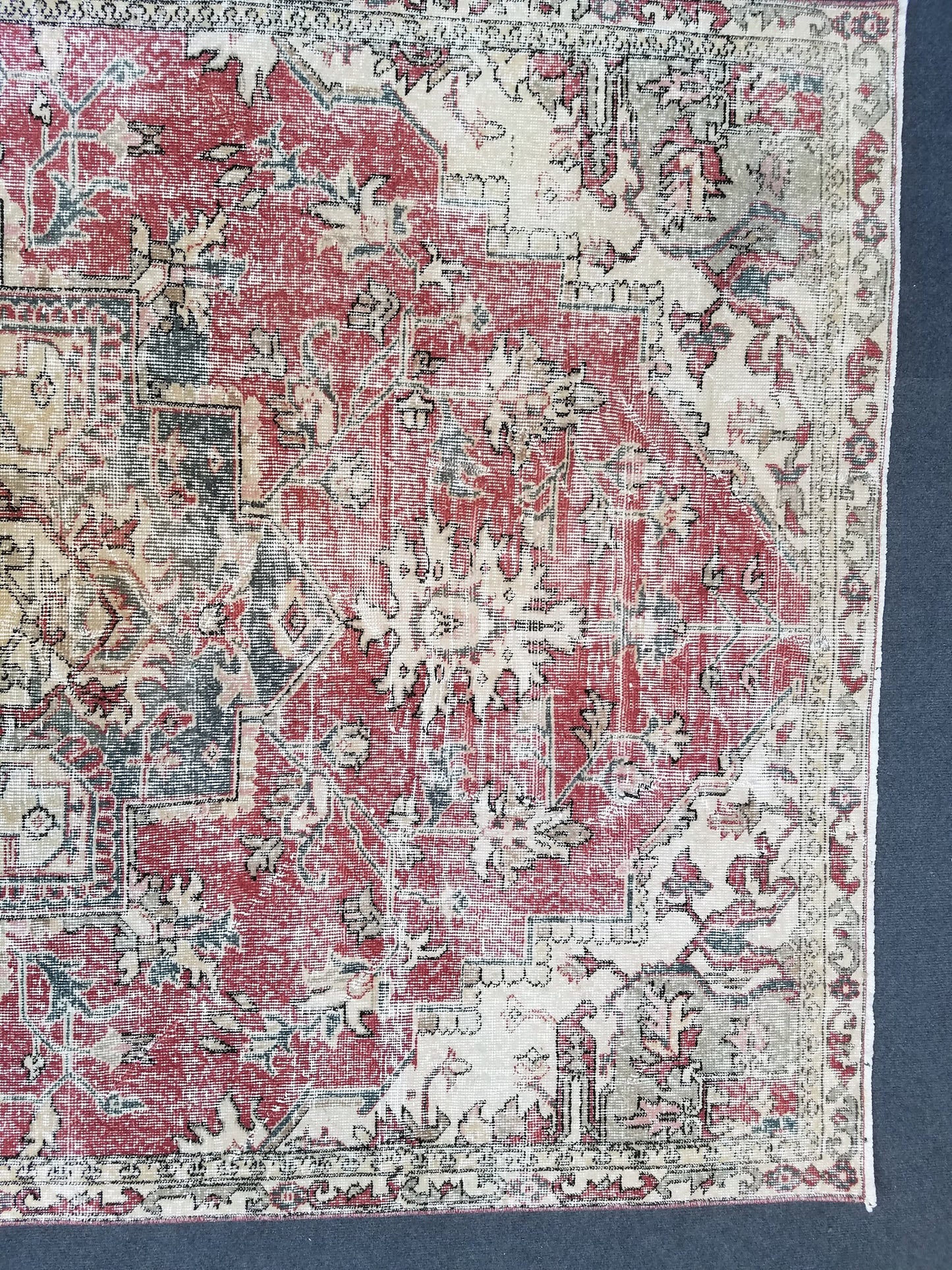 Oushak turkish rug,turkish oushak rug,oushak rug,vintage oushak rug,kitchen rug, vintage anatolian rug,unique hand made rug 8'8x5'