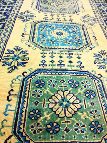 11.3 X 4 Oushak Runner Ru, Turkish Runner Rug, Vintage Runner Rug, Hallway Runner Rug Kitchen Runner Rug Wool Runner Rug Wool Oushak Rug