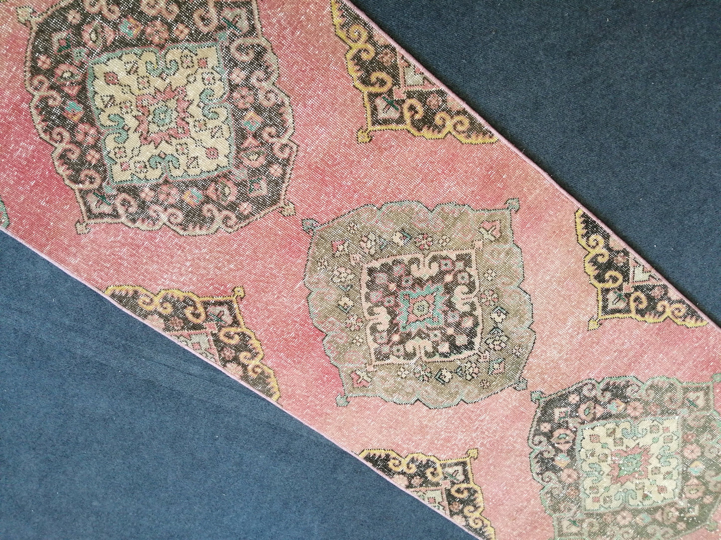 13.5x2.8 Oushak Runner Rug Turkish Runner Rug Vintage Runner Rug Hallway Runner Rug Kitchen Runner Rug Wool Runner Rug Wool Oushak Rug