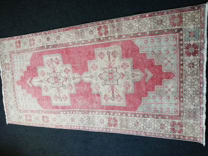 9.3 x 4.6   Oushak Runner Rug Turkish Runner Rug Vintage Runner Rug Hallway Runner Rug Kitchen Runner Rug Wool Runner Rug Wool Oushak Rug