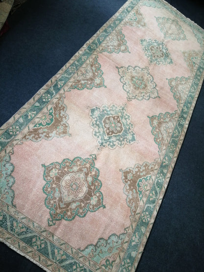 Oushak Runner 5 x 12.5 Rug Turkish Runner Rug Vintage Runner Rug Hallway Runner Rug Kitchen Runner Rug Wool Runner Rug Wool Oushak Rug