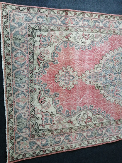 OUSHAK RUG TURKISH Oushak Rug Vintage Oushak Runner Rug Vintage Runner Rug Wool Oushak Rug Hand Made Rugs Vintage Turkish Rug