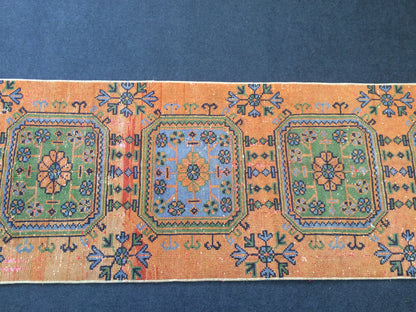 Vintage Runner Rug, Hallway Runner Rug, Turkish Runner Rug , Oushak Runner Rug, rustic rug runner, farmhouse Runner rug, Ethnic Rugs