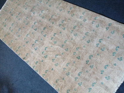 8.10 x 4 Turkish Rug, Oushak Rug, Floral Oushak Rugs, Wool Oushak Rug, Oushak Runner Rugs, Runner Rug, Vintage Rug, Hand Made Rug