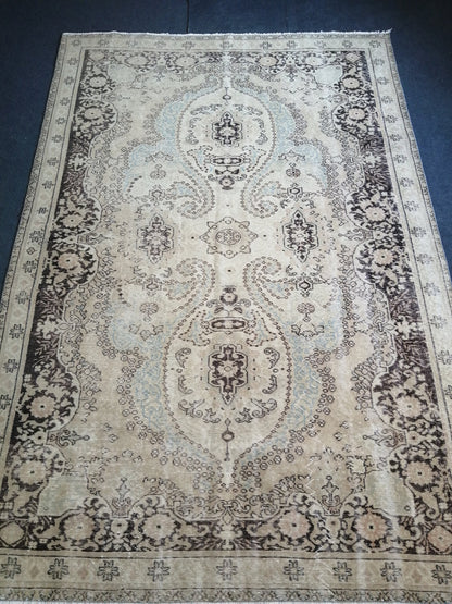 9.9 x 6.7 OUSHAK RUG TURKISH Oushak Rug Vintage Oushak Runner Rug Vintage Runner Rug Wool Oushak Rug Hand Made Rugs Vintage Turkish Rug