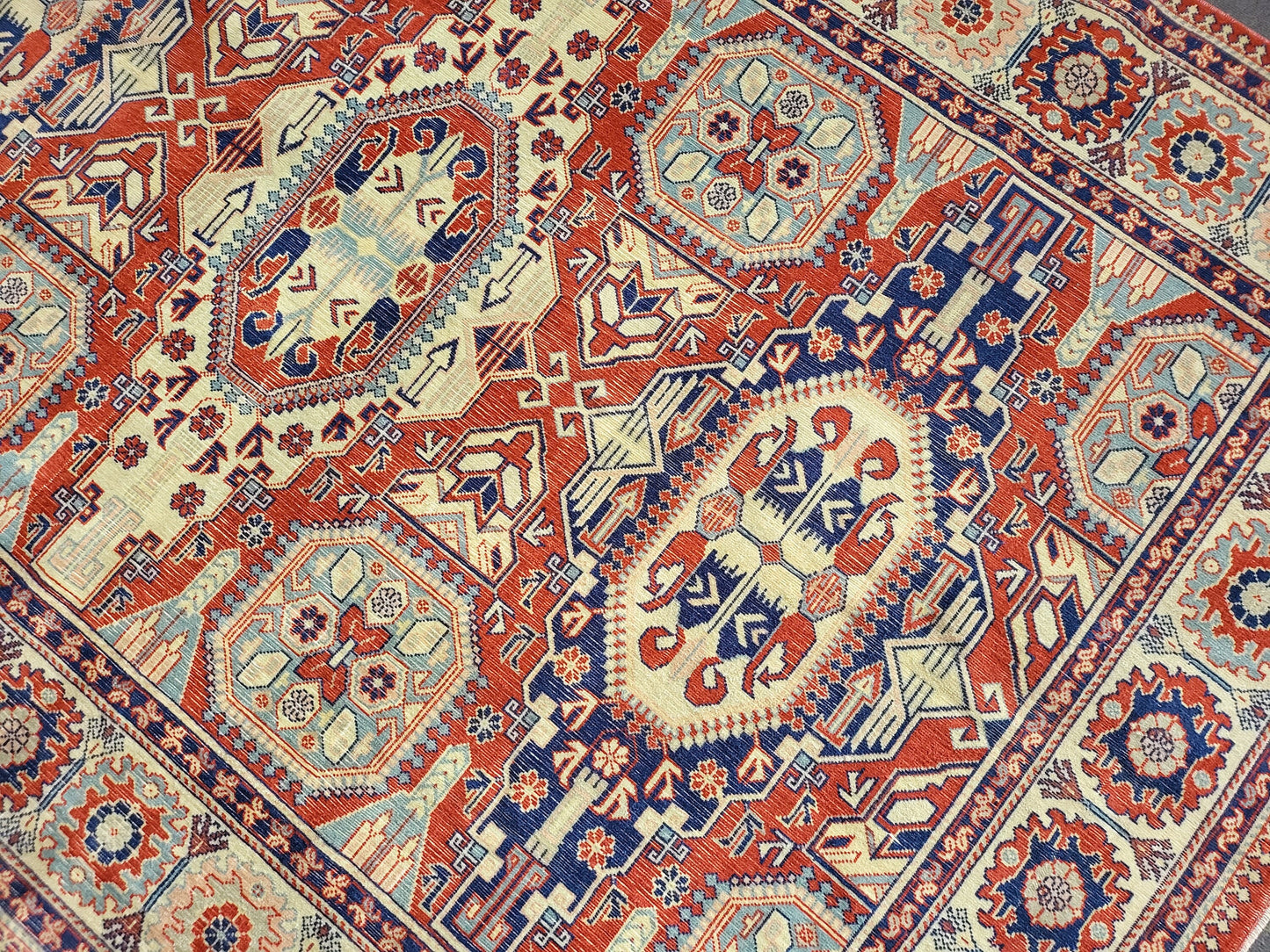 Large OUSHAK RUG, TURKISH 6.5 x 9.3 Oushak Rug, Vintage Rug Low Wool Pile Persian Rug Handmade Rug living room Rug loom rug wholesale rugs