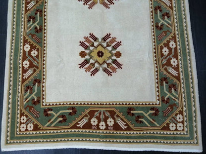 Oriental Rugs, Hand Made Rug, Muted Oushak Rug, Rustic Rug, 5.2 x 9.3  Rug,Turkish Rug, Farmhouse Rug, Vintage Rug, Wool rug