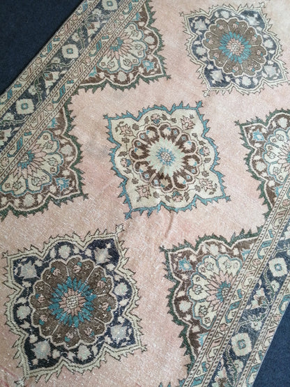 4.8 x 12.6 Oushak Runner Rug Turkish Runner Rug Vintage Runner Rug Hallway Runner Rug Kitchen Runner Rug Wool Runner Rug Wool Oriental  Rug