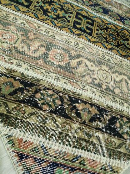 Patchwork Rugs, Hand Made Rug, Oushak Rug, Rustic Rug, Bohemian Rug, Rug Runner, Turkish Rug, Farmhouse Rug, Vintage Rug, Wool rug