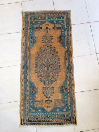 Turkish Rug, Oushak Rug, Rustic Oushak Rug, Wool Oushak Rug, Oushak Runner Rugs, Farmhouse Rug, Vintage Rug, Minimalist Rug, Hand Made Rug