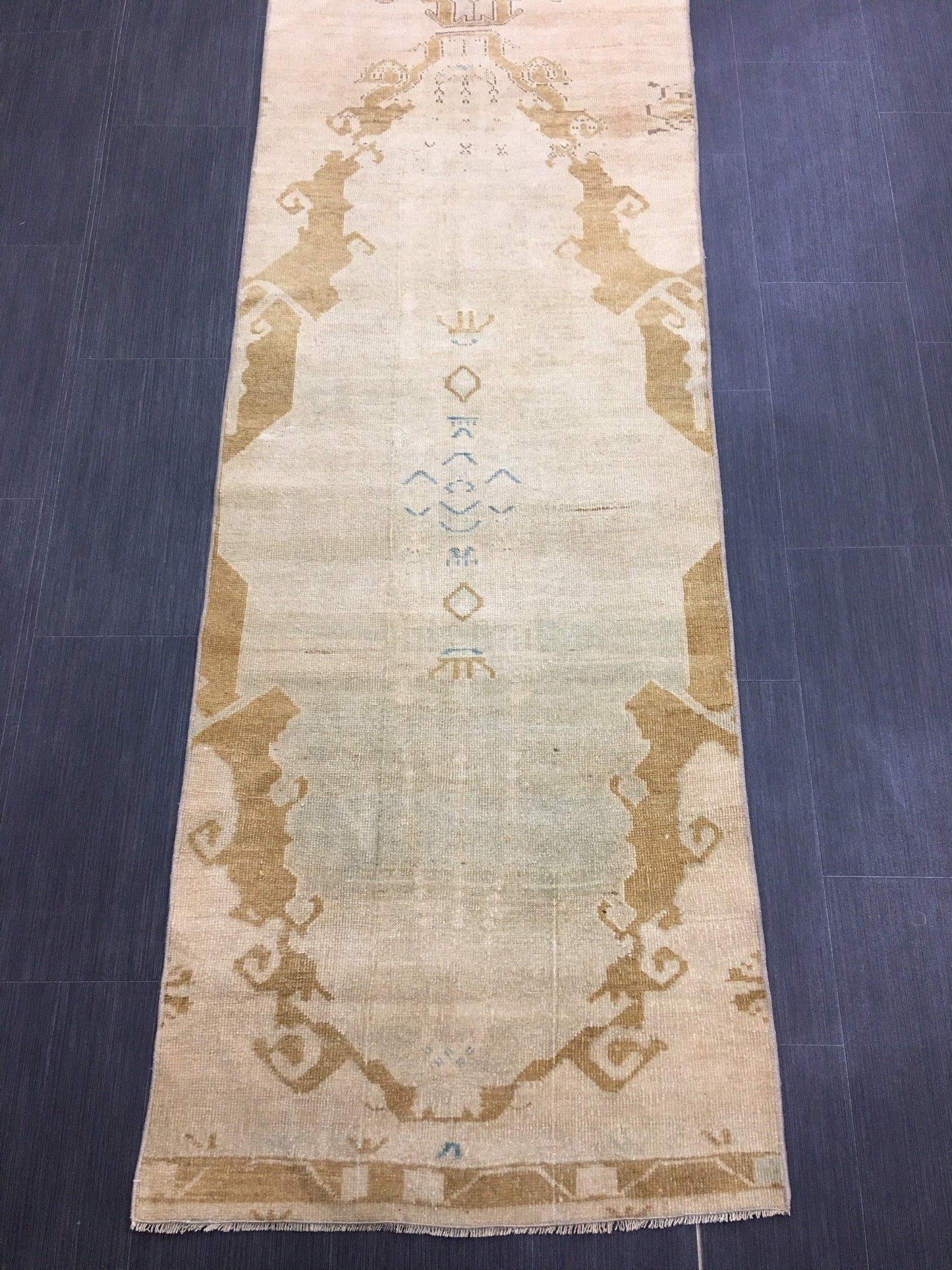 XL Wool Handmade Runner Rug 2.6 x 14 Long TURKISH Runner Rug Vintage Runner Rug Oriental Runner Rug Staircase Runner rug Hand Knotted Runner