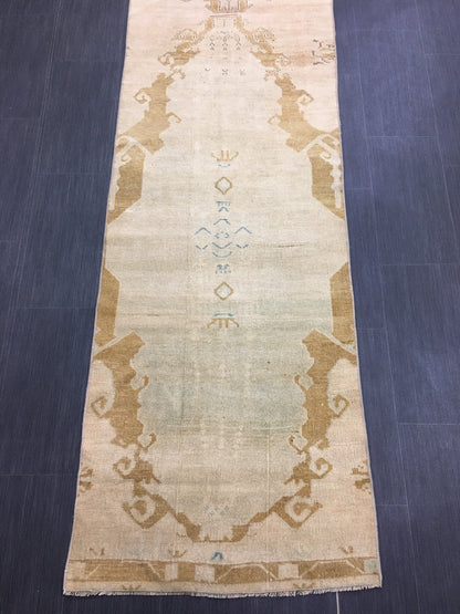 XL Wool Handmade Runner Rug 2.6 x 14 Long TURKISH Runner Rug Vintage Runner Rug Oriental Runner Rug Staircase Runner rug Hand Knotted Runner